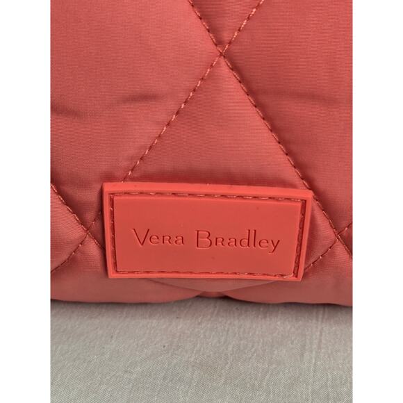 Vera Bradley NWT Quilted Medium Travel Bag trolley sleeve Blush Sienna - Picture 9 of 17